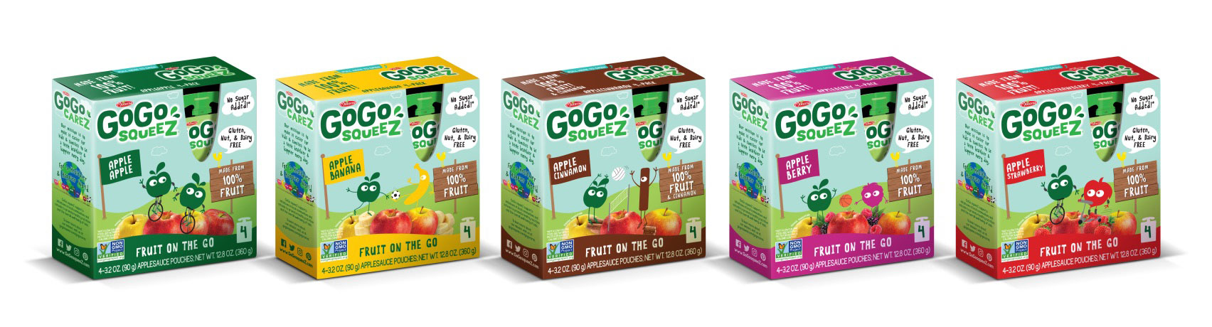 GoGo squeeZ x4 Conventional Flavors